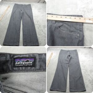 Patagonia Jeans Mens 33x30 Gray Organic Cotton Button Fly Boot Cut Regular Fit‎